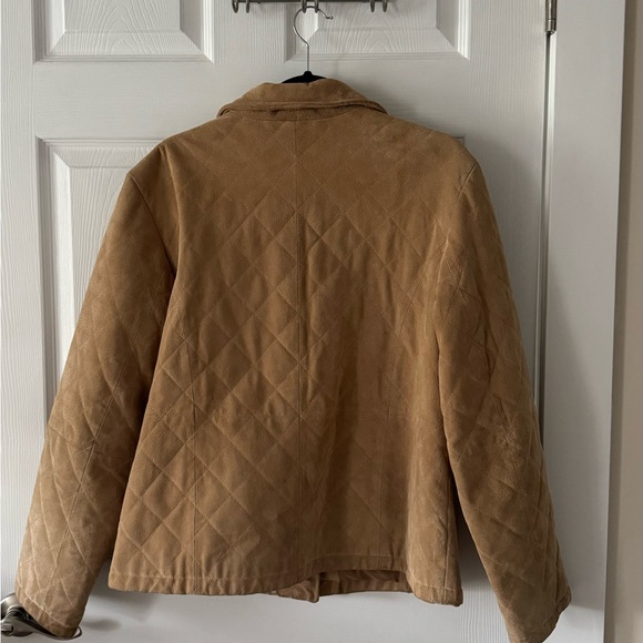 100% genuine suede tan jacket - Picture 2 of 4